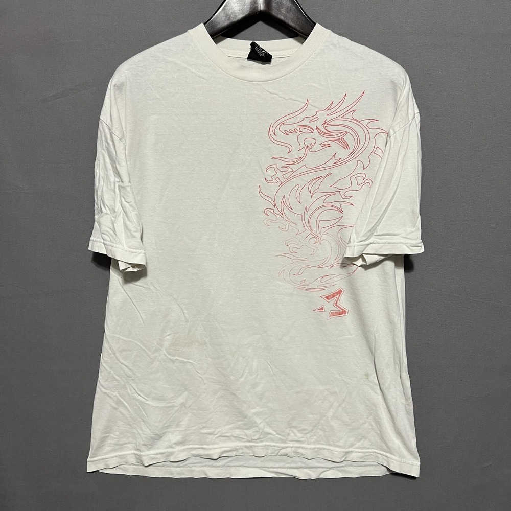 Starbury Shirt Mens XL White Dragon Graphic Tee T-Shirt Steve & Barry's